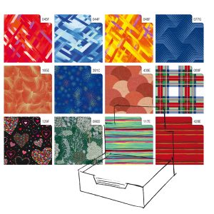 Carta regalo - raso - Colors - 70 x 100 cm - Rex Sadoch - scatola 100 fogli - immagine 1