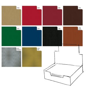 Carta regalo - kraft - Dark - 70 x 100 cm - Rex Sadoch - scatola 100 fogli - immagine 1