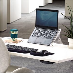 Supporto notebook Clarity - 35x27x13,4-20,4cm - Fellowes - immagine 3
