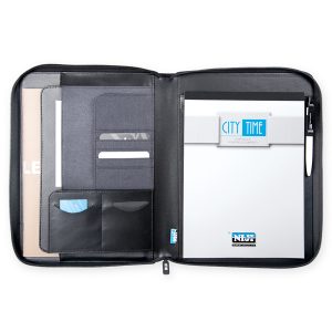 Portablocco - tessuto - grigio scuro - 26x34 cm - City Time - immagine 2