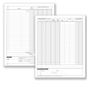 Registro Corrispettivi - 16 pagine numerate - 31 x 24,5 cm - DU1386N0000 - Data Ufficio - immagine 1