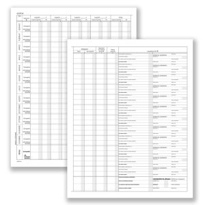 Registro prospetto riepilogativo associazioni sportive - 8 pagine - 31 x 24,5 cm - DU13852S000 - Data Ufficio - immagine 1