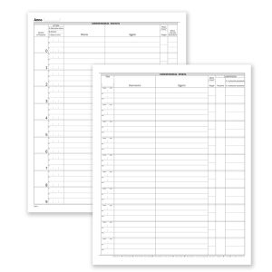 Registro corrispondenza arrivo/partenza - 50 pagine - 31 x 24,5 cm - DU138000000 - Data Ufficio - immagine 1