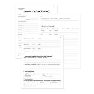 Registro cartella sanitaria di rischio - 34 pagine - 31 x 24,5 cm - DU131910000 - Data Ufficio - immagine 1