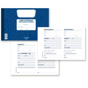 Blocco libretto delle giustificazioni - 25 fogli - 21,5 x 14,8 cm - DU3026PS000 - Data Ufficio - immagine 1