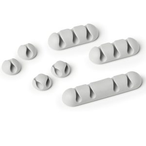 Mix Clip Cavoline fermacavi - adesivi - grigio - Durable - conf. 7 pezzi - immagine 2