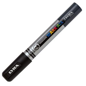 Marcatore a base d'acqua Graduate Mark All  - punta tonda 2mm - nero - Lyra - immagine 2