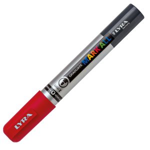 Marcatore a base d'acqua Graduate Mark All  - punta tonda 2mm - rosso - Lyra - immagine 2