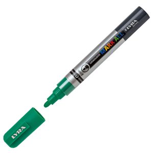 Marcatore a base d'acqua Graduate Mark All  - punta tonda 2mm - verde smeraldo - Lyra - immagine 1