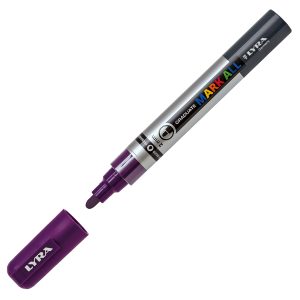 Marcatore a base d'acqua Graduate Mark All  - punta tonda 2mm - viola - Lyra - immagine 1