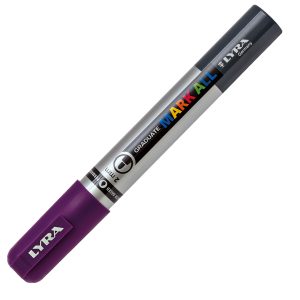 Marcatore a base d'acqua Graduate Mark All  - punta tonda 2mm - viola - Lyra - immagine 2