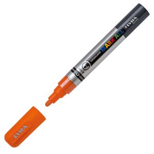 Marcatore a base d'acqua Graduate Mark All  - punta tonda 2mm - arancione - Lyra - immagine 1