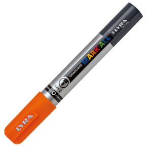 Marcatore a base d'acqua Graduate Mark All  - punta tonda 2mm - arancione - Lyra - immagine 2