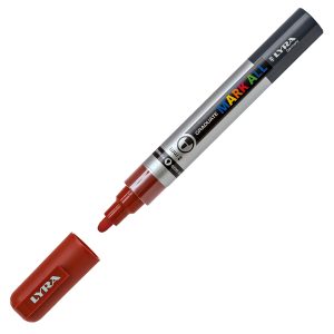 Marcatore a base d'acqua Graduate Mark All  - punta tonda 2mm - marrone - Lyra - immagine 1