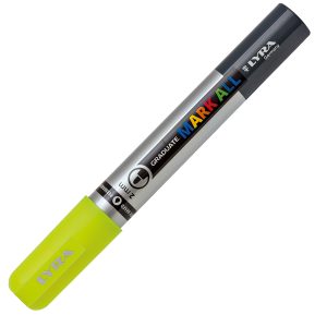 Marcatore a base d'acqua Graduate Mark All  - punta tonda 2mm - giallo fluo - Lyra - immagine 2