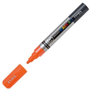 Marcatore a base d'acqua Graduate Mark All  - punta tonda 2mm - arancione fluo - Lyra - immagine 1