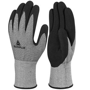 Guanti Venicut F Xtrem Cut - antitaglio - taglia 08 - grigio/nero - Deltaplus - immagine 1