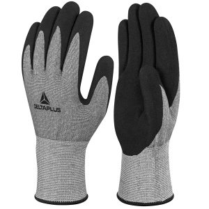 Guanti Venicut F Xtrem Cut - antitaglio - taglia 10 - grigio/nero - Deltaplus - immagine 1