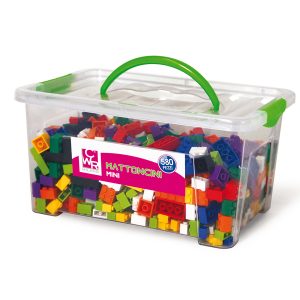 Mattoncini Micro da costruzione - in ABS - colori assortiti - CWR - bauletto da 580 pezzi - immagine 1