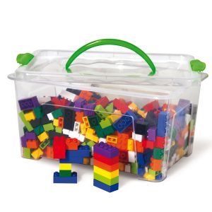 Mattoncini Micro da costruzione - in ABS - colori assortiti - CWR - bauletto da 580 pezzi - immagine 2