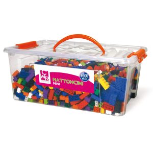 Mattoncini Micro da costruzione - in ABS - colori assortiti - CWR - bauletto da 1600 pezzi - immagine 1