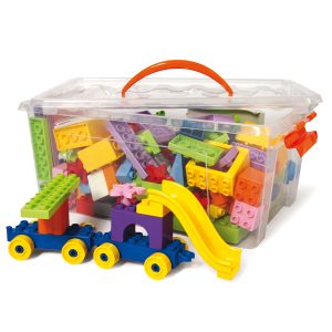 Mattoncini e accessori Midi da costruzione - in ABS - colori assortiti - CWR - bauletto da 188 pezzi - immagine 2