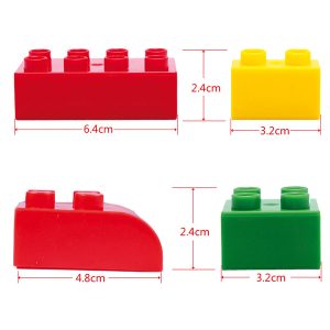 Mattoncini e accessori Midi da costruzione - in ABS - colori assortiti - CWR - bauletto da 188 pezzi - immagine 4
