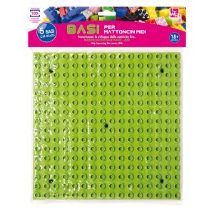 Base costruzioni Midi - in ABS - 25 x 25 cm - colori assortiti - CWR - conf. 5 pezzi - immagine 1