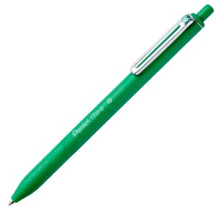 Penna a sfera a scatto iZee - punta 0,7 mm - verde - Pentel - immagine 1