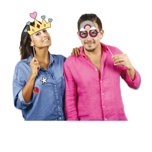Photo Booth Unicorno - 8 elementi - Big Party - immagine 1