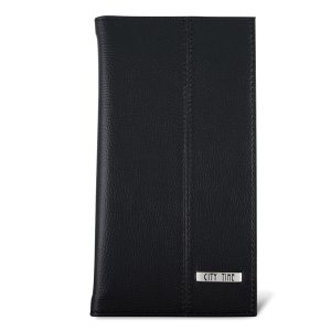 Portabiglietti da visita Professional - similpelle - nero - 12,5x23,5 cm - City Time - immagine 1