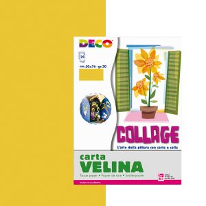 Carta velina - 50 x 76 cm - oro - Deco - busta 24 fogli - immagine 1
