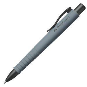 Penna a sfera a scatto Poly Ball - Punta 0,7 mm - fusto grigio pietra - Faber-Castell - immagine 1
