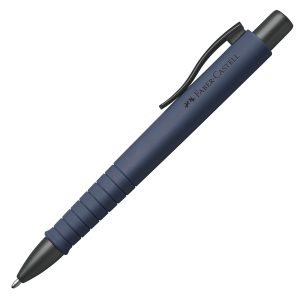Penna a sfera a scatto Poly Ball - Punta 0,7 mm - fusto blu navy - Faber-Castell - immagine 1