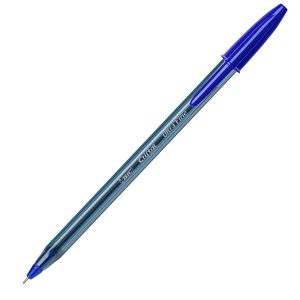 Penna a sfera con cappuccio Cristal Exact - punta 0,7 mm - blu - Bic - scatola 20 pezzi - immagine 2
