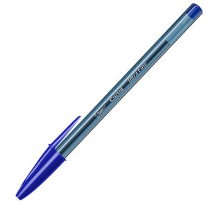 Penna a sfera con cappuccio Cristal Exact - punta 0,7 mm - blu - Bic - scatola 20 pezzi - immagine 3