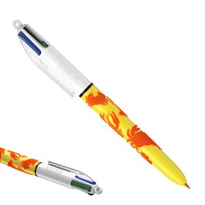 Penna sfera scatto multifunzione 4 Colours Velours - punta 1,0 mm - 4 colori - Bic - scatola 12 pezzi - immagine 2
