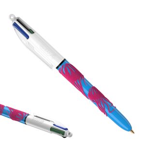 Penna sfera scatto multifunzione 4 Colours Velours - punta 1,0 mm - 4 colori - Bic - scatola 12 pezzi - immagine 3