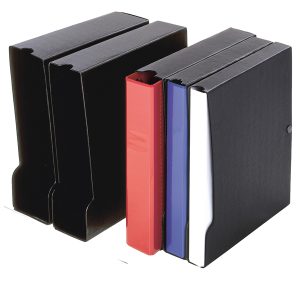 Custodia per raccoglitore 100 - 22 x 30 cm - dorso 13,5 cm - A4 - nero - Sei Rota - immagine 1