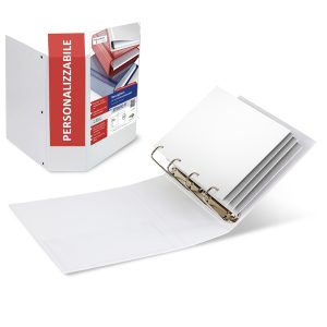 Raccoglitore Stelvio Ti 100 4Q - 22x30 cm - A4 - bianco personalizzabile - Sei Rota - immagine 1