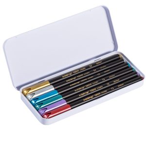 Pennarelli 1200 metallic - tratto 1 mm - colori assortiti - Edding - astuccio 6 pezzi - immagine 2
