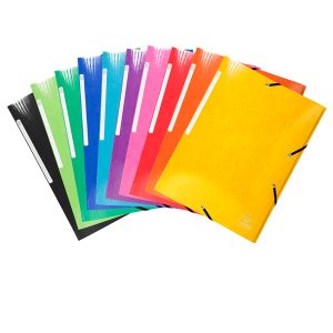Cartelle 3L con elastici Iderama - A4 - 10 colori assortiti - Exacompta - immagine 1