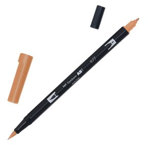 Pennarello Dual Brush N977 - saddle brown - Tombow - immagine 1