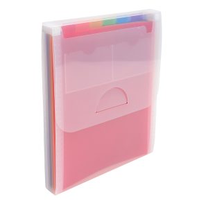 Classificatore valigetta verticale cristallo - 25,5x30,5cm - 6 tasche - PPL - Exacompta - immagine 1