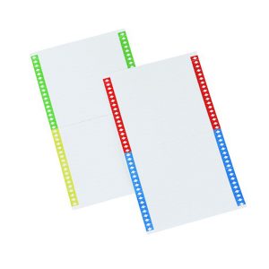 Cartellini per cartelle sospese - 140 mm - Bertesi - pack 10 fogli da 34 cartoncini - immagine 1