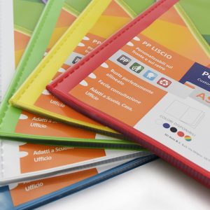 Portalistini personalizzabili Asso TI - 30 buste - 22 x 30 cm - colori assortiti - Sei Rota - immagine 2