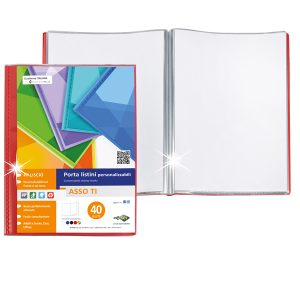 Portalistini personalizzabili Asso TI - 30 buste - 22 x 30 cm - colori assortiti - Sei Rota - immagine 3