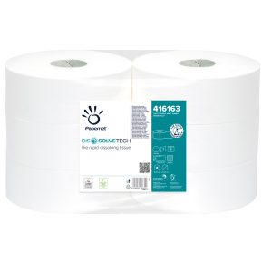 Carta igienica Maxi Jumbo - 8,9 cm x 500 mt - diametro 25 cm - goffratura micro - 26 gr - Papernet - immagine 1