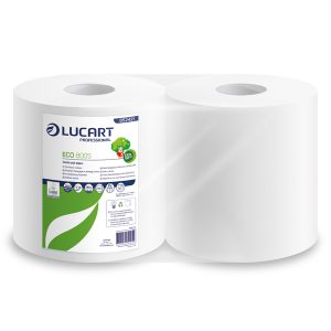 Bobina asciugatutto Speedy Eco 800S - 2 veli - 18,5gr - diametro 25,5 cm - H22,8 cm x 180m - microgoffrata - Lucart - immagine 1
