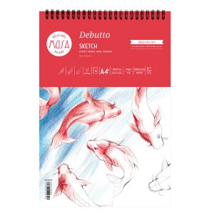Blocco schizzi Debutto - A4 - 21 x 29,7 cm - 120 gr - 70 fogli - bianco - CWR - immagine 1
